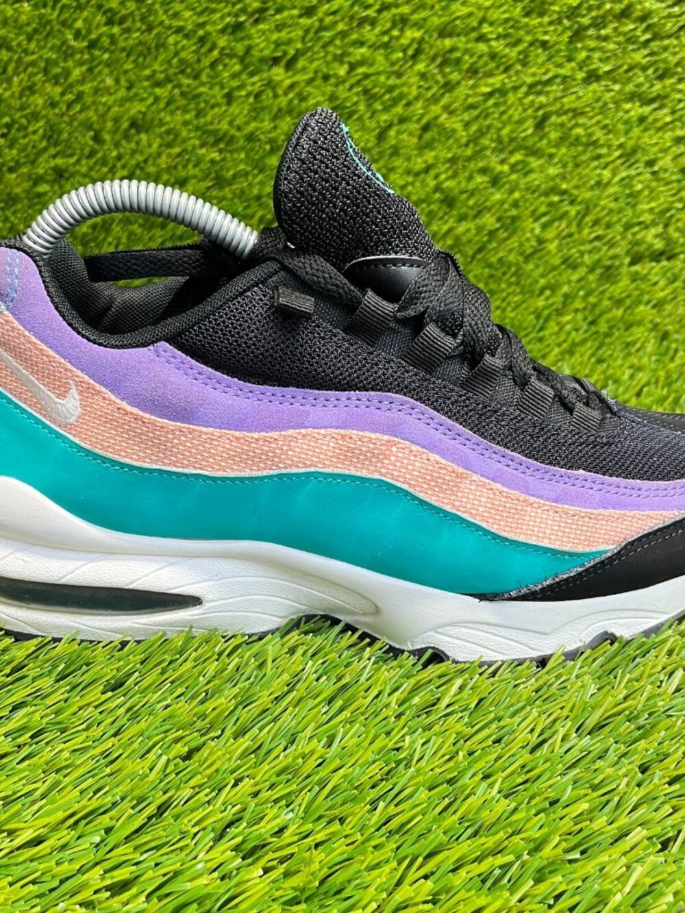 Nike Air Max 95 Have a Nike Day Boys Size 7Y Black Purple Running Shoes Sneakers